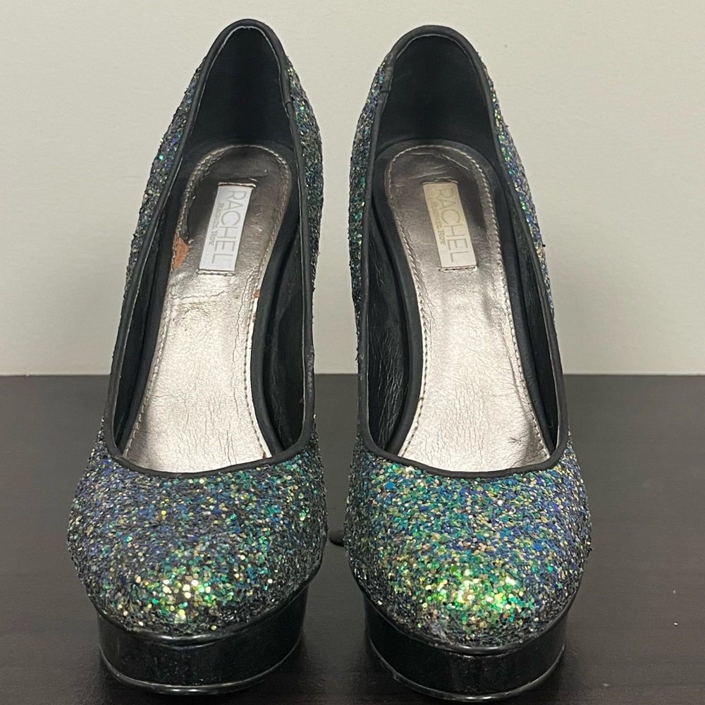Green Multi Glitter Pumps 6.5w